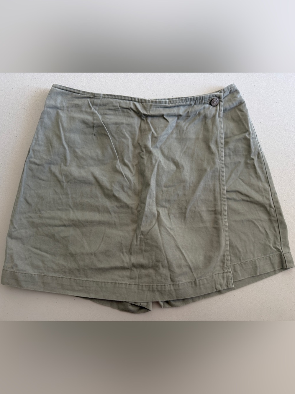 Vintage Bill Blass Jeanswear Olive Green Wrap Skort 8